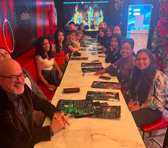 Misha with the Science and the Public FOCUS cluster students in Atlanta, 2024