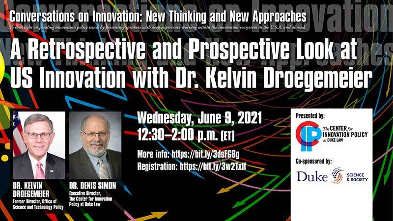 Conversations on Innovation: New Thinking and New Approaches A Retrospective and Prospective Look at US Innovation with Dr. Kelvin Droegemeier