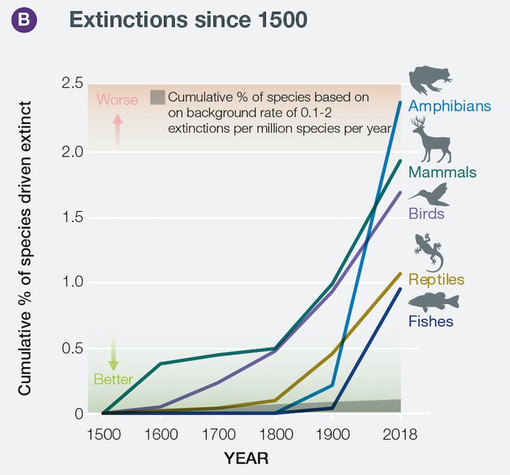 Extinctions since 1500, Under Pressure: Environmental Policy in Perilous Times