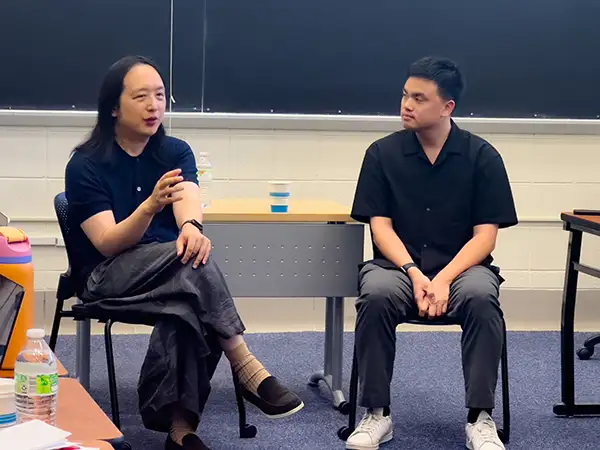 Audrey Tang presents to the Science, Tech, Ethics, & Leadership class at Duke University