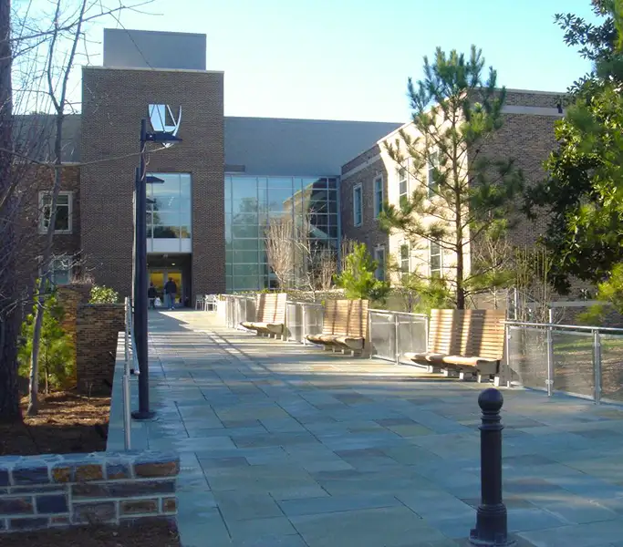 Entrance to Duke Law School