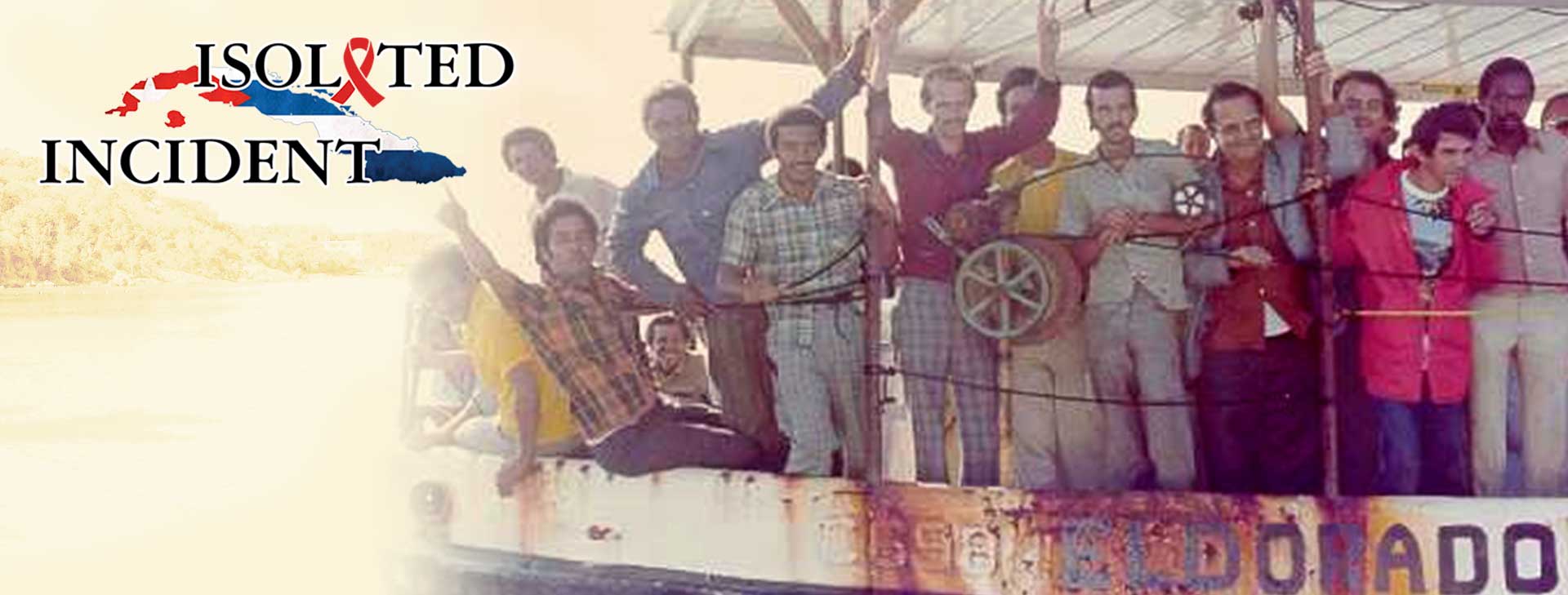 Cuban men on a boat