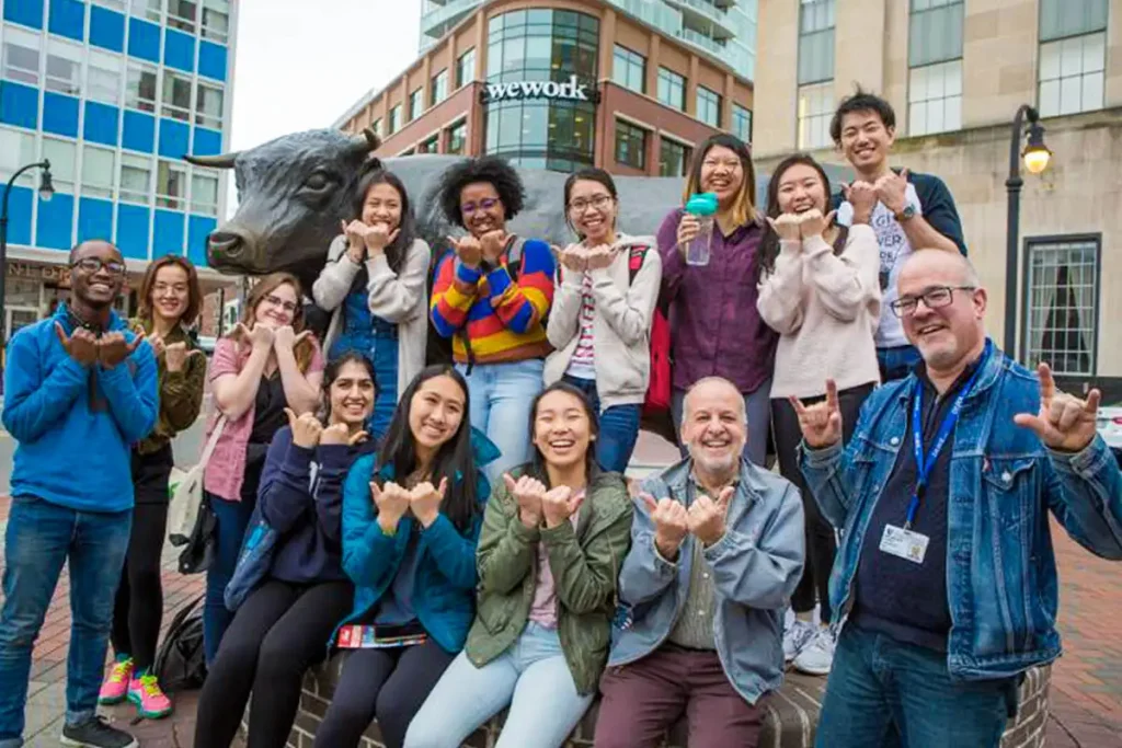 Misha Angrist on Spring Breakthrough with students in 2019