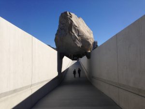 Photograph of "Levitated Mass" by Christopher Sims
