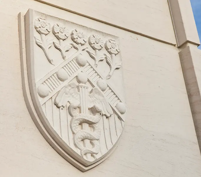 Trent Center bas-relief